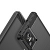 Techsuit Carbon Silicone Back Cover voor Realme GT Neo 3 - Zwart