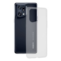 Techsuit Clear Silicone Back Cover voor Oppo Find X5 Pro - Transparant