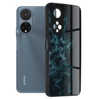 Techsuit Glaze Back Cover voor HONOR X7 - Blue Nebula