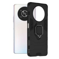 Techsuit Shield Silicone Back Cover voor HONOR Magic4 Lite - Zwart