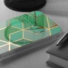 Techsuit Marble Back Cover voor Samsung Galaxy A32 - Green Hex