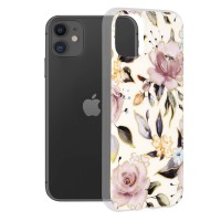 Techsuit Marble Back Cover voor Apple iPhone 11 - Chloe White