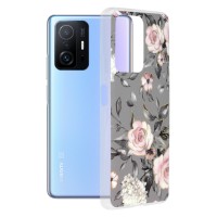 Techsuit Marble Back Cover voor Xiaomi 11T / 11T Pro - Bloom of Ruth Gray