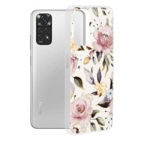 Techsuit Marble Back Cover voor Xiaomi Redmi Note 11 / Redmi Note 11S - Chloe White