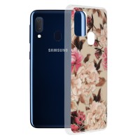 Techsuit Marble Back Cover voor Samsung Galaxy A20e - Mary Berry Nude