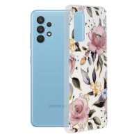 Techsuit Marble Back Cover voor Samsung Galaxy A32 - Chloe White