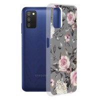 Techsuit Marble Back Cover voor Samsung Galaxy A03s - Bloom of Ruth Gray