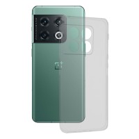 Techsuit Clear Silicone Back Cover voor OnePlus 10 Pro - Transparant