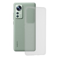 Techsuit Clear Silicone Back Cover voor Xiaomi 12/12X - Transparant