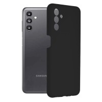Techsuit Black Silicone Back Cover voor Samsung Galaxy A13 5G/A04s - Zwart