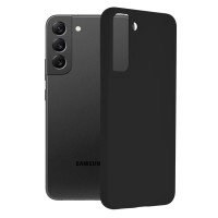 Techsuit Black Silicone Back Cover voor Samsung Galaxy S22 Plus - Zwart