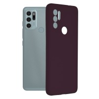 Techsuit Color Silicone Back Cover voor Motorola Moto G60S - Paars