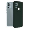 Techsuit Color Silicone Back Cover voor Motorola Moto G60S - Groen