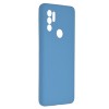 Techsuit Color Silicone Back Cover voor Motorola Moto G60S - Blauw
