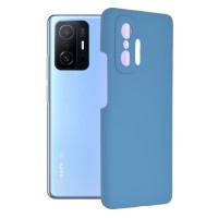 Techsuit Color Silicone Back Cover voor Xiaomi 11T / 11T Pro - Blauw
