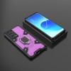 Techsuit Honeycomb Armor Back Cover voor Oppo Reno6 Pro - Paars