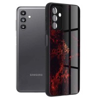Techsuit Glaze Back Cover voor Samsung Galaxy A13 5G/A04s - Red Nebula