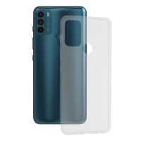 Techsuit Clear Silicone Back Cover voor Motorola Moto G50 - Transparant