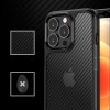 Techsuit Carbon Fuse Back Cover voor Apple iPhone 13 Pro Max - Zwart
