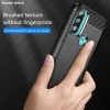 Techsuit Carbon Silicone Back Cover voor Motorola Moto E20 / Moto E30 / Moto E40 - Zwart