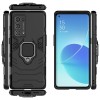 Techsuit Shield Silicone Back Cover voor Oppo Reno6 Pro - Zwart