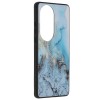 Techsuit Glaze Back Cover voor Huawei P50 Pro - Blue Ocean