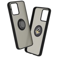 Techsuit Glinth Back Cover voor Realme 8/8 Pro - Zwart
