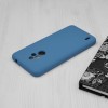 Techsuit Color Silicone Back Cover voor Motorola Moto E7 - Blauw