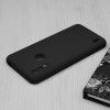 Techsuit Black Silicone Back Cover voor Motorola Moto E7 Power / Moto E7i Power - Zwart
