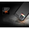 Techsuit Carbon Silicone Back Cover voor Realme 8/8 Pro - Zwart