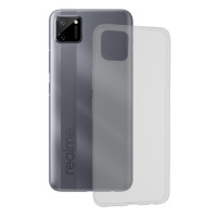 Techsuit Clear Silicone Back Cover voor Realme C11 - Transparant