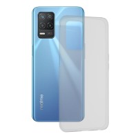 Techsuit Clear Silicone Back Cover voor Realme 8 5G - Transparant