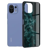 Techsuit Glaze Back Cover voor Xiaomi Mi 11 Lite / 11 Lite 5G NE - Blue Nebula