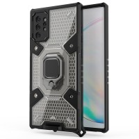 Techsuit Honeycomb Armor Back Cover voor Samsung Galaxy Note 10 Plus - Grijs