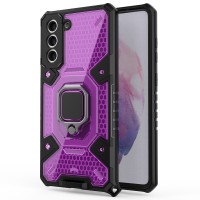 Techsuit Honeycomb Armor Back Cover voor Samsung Galaxy S21 Plus - Paars