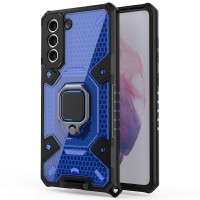 Techsuit Honeycomb Armor Back Cover voor Samsung Galaxy S21 Plus - Blauw