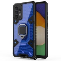 Techsuit Honeycomb Armor Back Cover voor Samsung Galaxy A52 4G/5G / A52s - Blauw