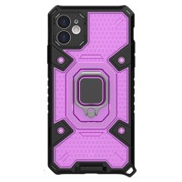 Techsuit Honeycomb Armor Back Cover voor Apple iPhone 11 - Paars