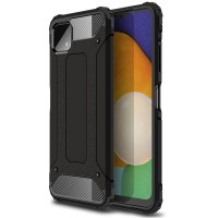 Techsuit Hybrid Armor Back Cover voor Samsung Galaxy A22 5G - Zwart