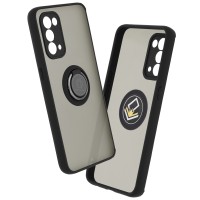 Techsuit Glinth Back Cover voor Oppo Find X3 Lite / Reno5 5G - Zwart