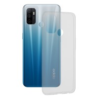 Techsuit Clear Silicone Back Cover voor Oppo A53/A53s - Transparant