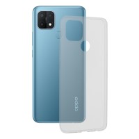 Techsuit Clear Silicone Back Cover voor Oppo A15/A15s - Transparant
