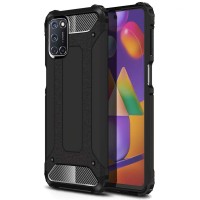 Techsuit Hybrid Armor Back Cover voor Oppo A52/A72 - Zwart