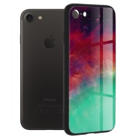 Techsuit Glaze Back Cover voor Apple iPhone 6/6S/7/8 / iPhone SE 2022/2020 - Fiery Ocean