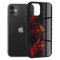 Techsuit Glaze Back Cover voor Apple iPhone 11 - Red Nebula