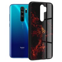 Techsuit Glaze Back Cover voor Xiaomi Redmi Note 8 Pro - Red Nebula