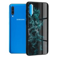 Techsuit Glaze Back Cover voor Samsung Galaxy A30s/A50 - Blue Nebula
