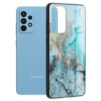 Techsuit Glaze Back Cover voor Samsung Galaxy A52 4G/5G / A52s - Blue Ocean