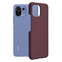 Techsuit Color Silicone Back Cover voor Xiaomi Mi 11 Lite / 11 Lite 5G NE - Paars
