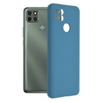 Techsuit Color Silicone Back Cover voor Motorola Moto G9 Power - Blauw